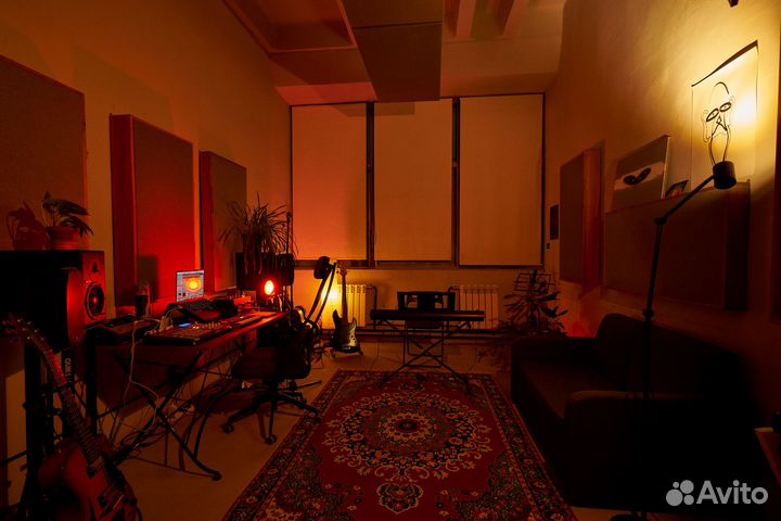 Аренда музыкальной студии, студия звукозаписи, зал