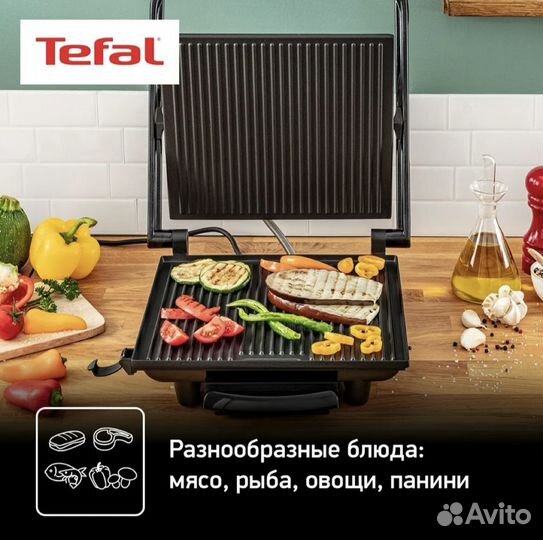 Новый мощный Гриль Tefal Panini Grill GC241D38