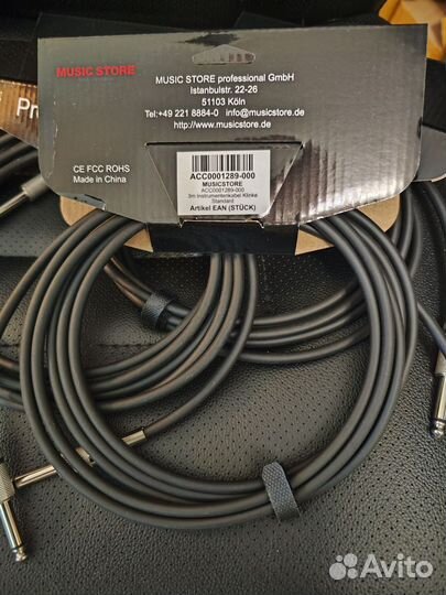 Гитарный/инструментальный кабель 3м (Jack 6.3)