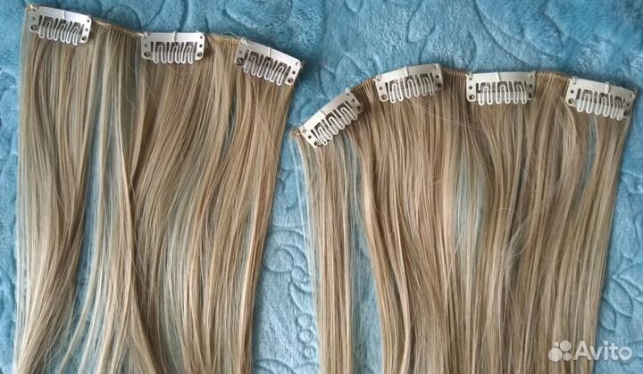 Волосы на заколках