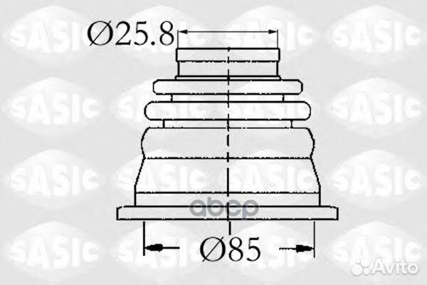 Пыльник ШРУСа 4003408 Sasic