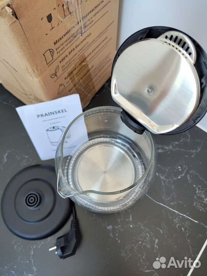 Электрический чайник стеклянный Новый с подсветкой