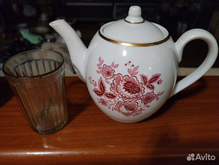 Чайник большой заварочный, фарфор