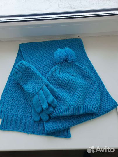 Шапка, шарф, перчатки