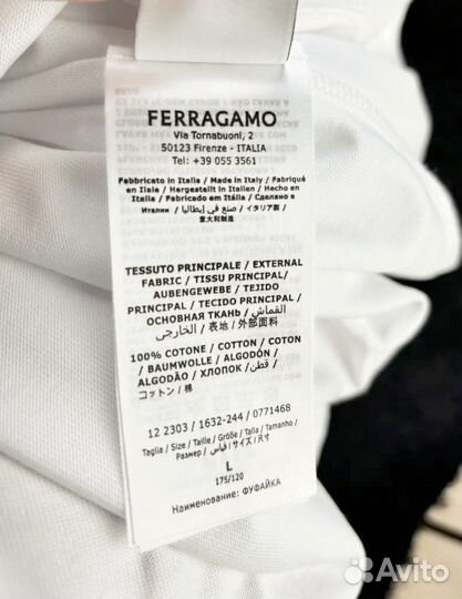 Футболка salvatore ferragamo новая ориг