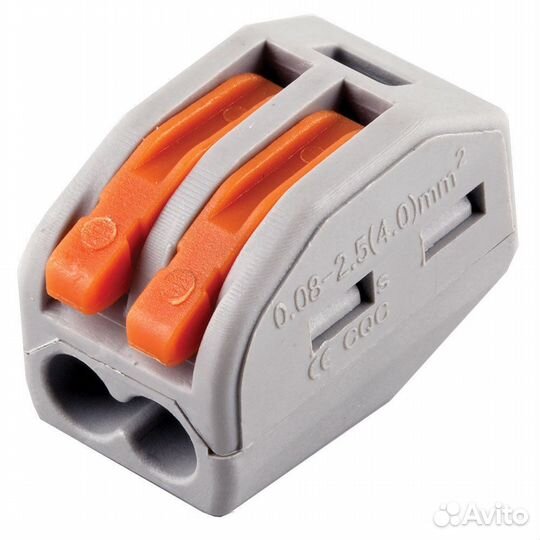 Клемма 2-проводная Stekker LD222-412 32396 100шт