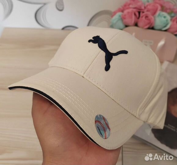 Кепка puma бежевая