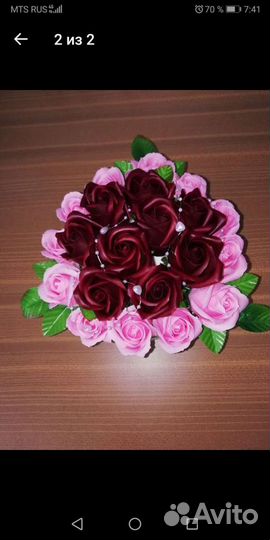 Мыльные букеты из роз