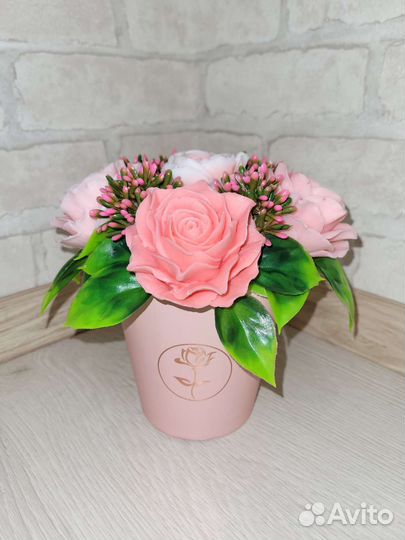 Букет цветов из мыла. Мыло ручной работы