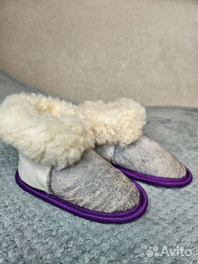 Тапочки новые детск. нат.мех, 25-26 р