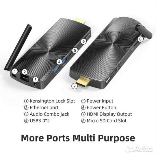 Мини-пк без вентилятора MeLe DIY 8G 256G no OS