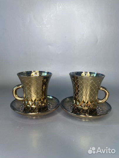 Набор чашек с блюдцем под чай или кофе