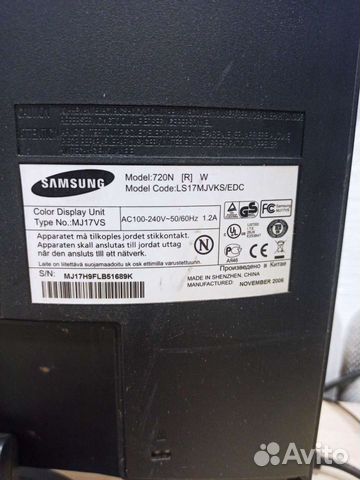 Монитор Samsung 720n