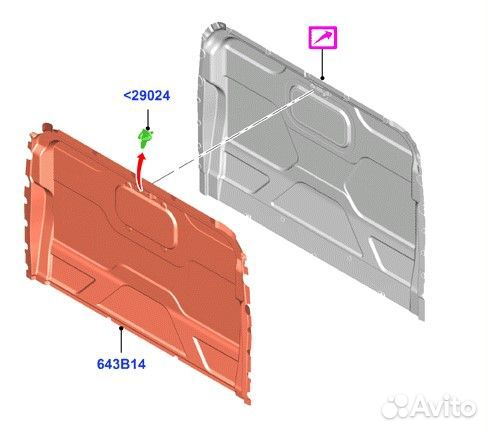 Перегородка Ford Transit 8 MK8 2014-2022 2 2019