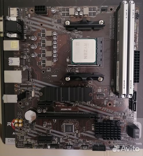 Комплект AM4 Ryzen 5 5500/A520/16Gb 3200