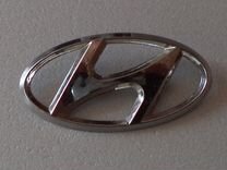 Эмблема Хундай Hyundai на руль размер 50mm на 25mm