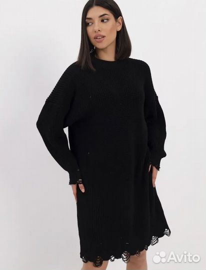 Платье вязаное женское