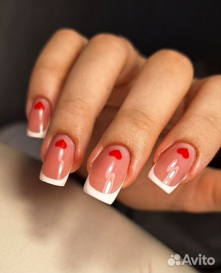 Наращивание ногтей, гель лак