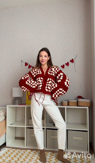 Кардиган бабушкин квадрат