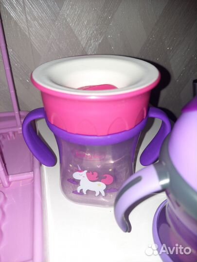 Сушилка для детских бутылочек+стакан-непроливайка