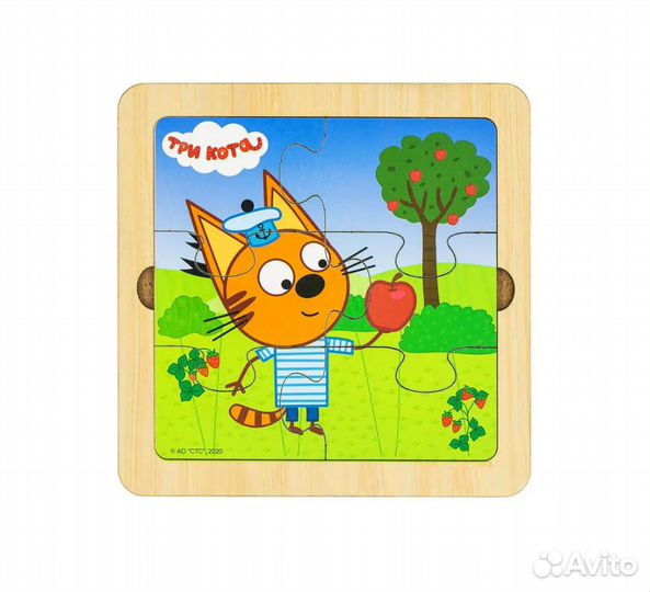 Пазл коржик Три кота, 6 частей (40) пзл24