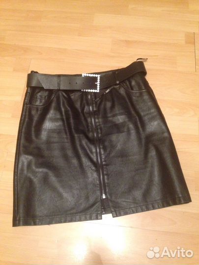 Новая кожаная юбка 52