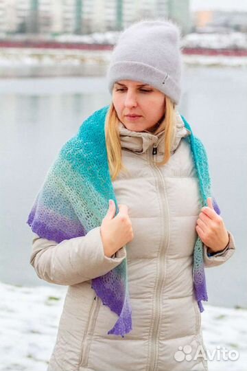 Новая шапка из ангорского кролика