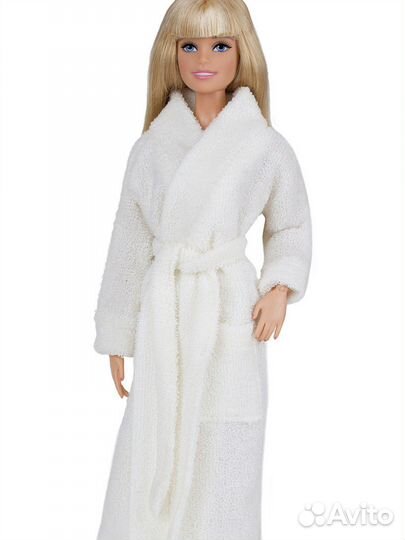 Махровый халат, одежда для кукол типа барби