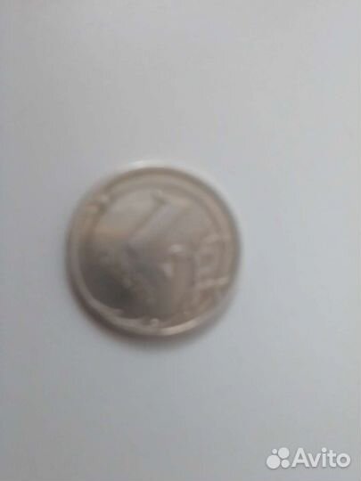 1 рубль 2008 г.,спмд,брак