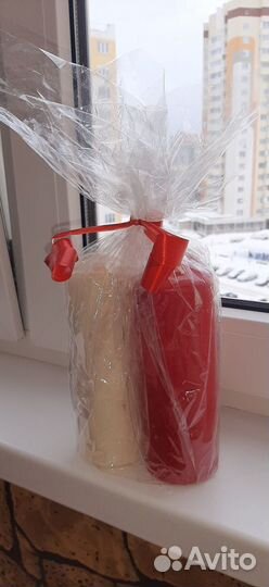 Свечи, набор из трех больших свечей