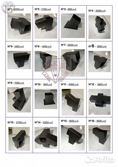 Коннекторы для бруса