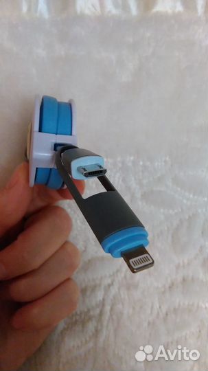 2в1 Зарядный кабель для iPhone/ Android