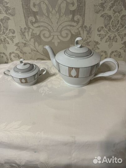 Заварочный чайник и сахарница фарфор Чехия