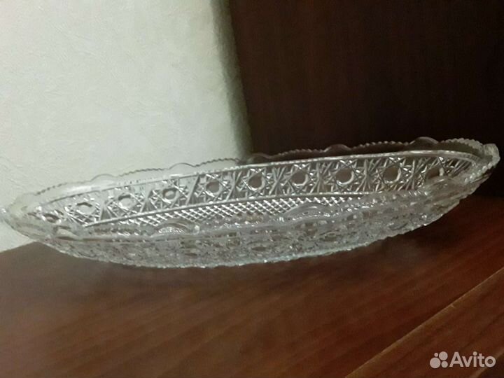 Блюдо хрустальное СССР