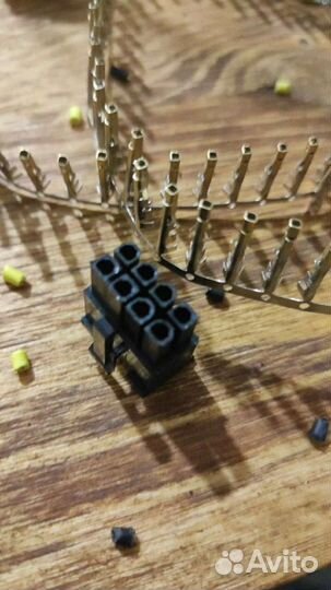 Коннекторы Переобжимка кабелей питания PCI-E 8 pin