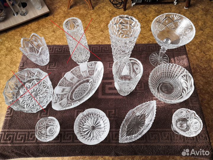 Вазы хрустальные