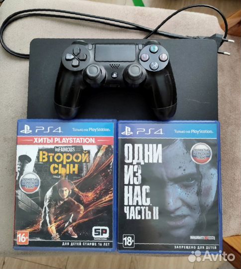 Sony playstation 4 slim 500gb (с играми)