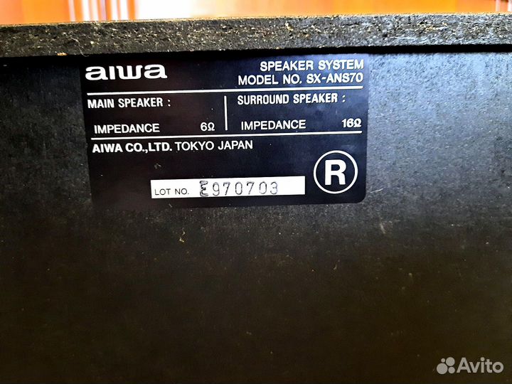 Акустические колонки от муз.центра aiwa