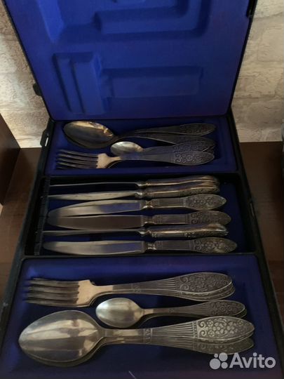 Набор столовых приборов рмз мельхиор СССР