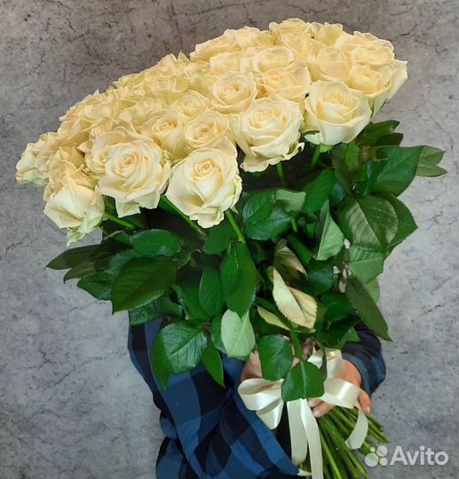 Букет 25 белых роз