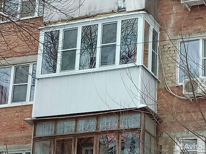 Балкон в хрущевку с отделкой