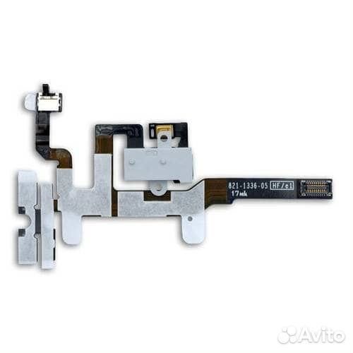 Шлейф iPhone 4S с разъёмом гарнитуры и кнопками гр