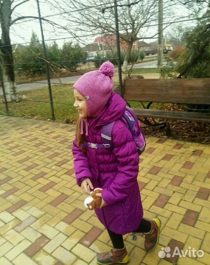 Пальто для девочки 140