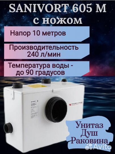 Канализационная насосная станция unipump Sanivort