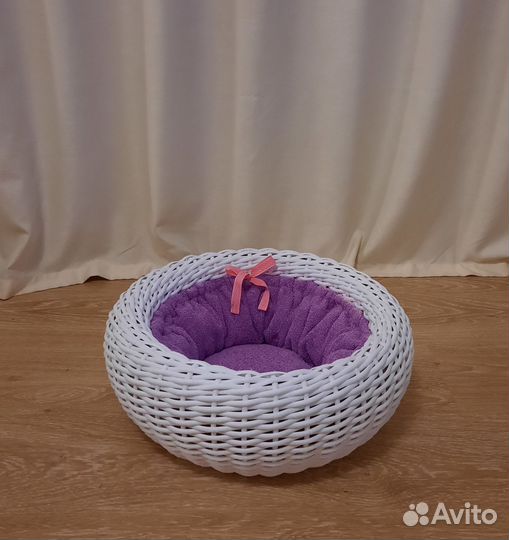 Лежанка для животных из ротанга