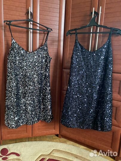 Платье нарядное с пайетками 42-44, 44-46