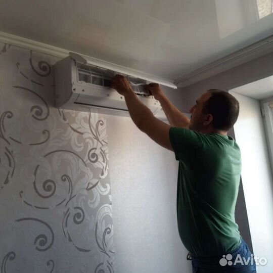 Установка кондиционеров, чистка,заправка