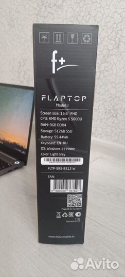 Ноутбук F+ flaptop R-Series fltp-5R5-8512-W