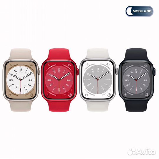 Apple Watch Series 8 45 мм Silver/White M/L