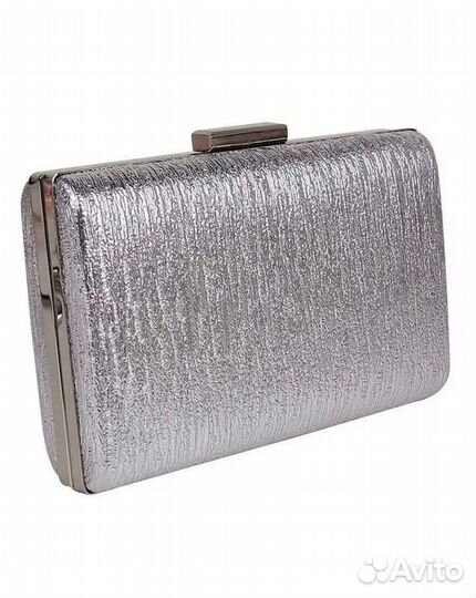 Серебристый клатч
